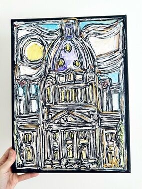 Jason Robins Regina Sask Legislative Building Artist Hand-Painted Art Canvas